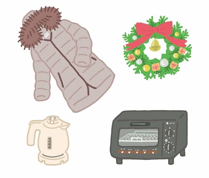 クリスマス冬物グッズ