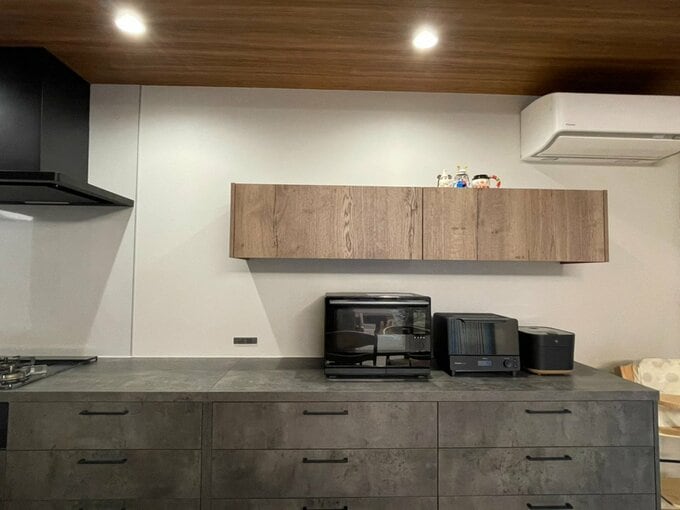 Ⅱ型キッチンのコンロ側