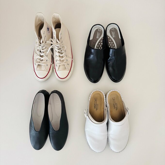 4足並んだ靴