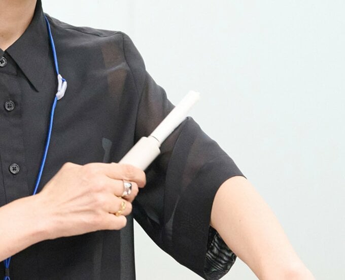 ホコリをとる様子