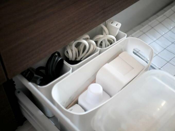 コード類もスッキリ