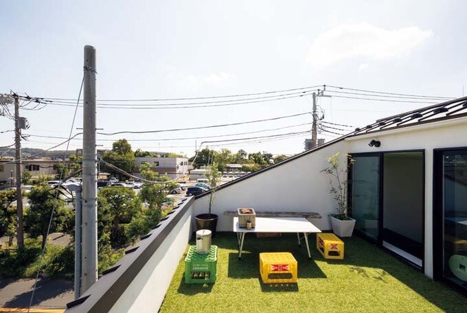 鎌倉の景色が一望できるバルコニー