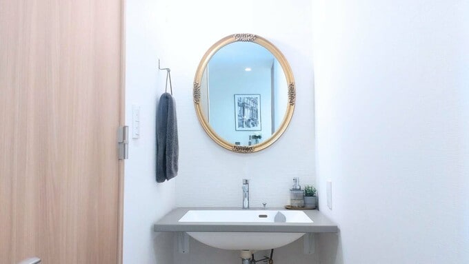 洗面化粧台の全景