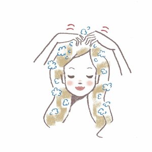 シャンプーで頭頂部をしっかり洗う