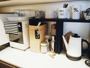 カインズの白黒電気ケトル