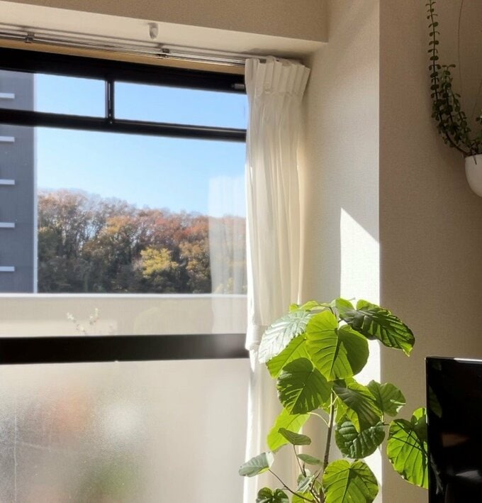 宮入さん宅のリビングからの景色