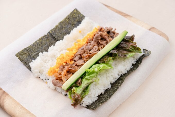 食材をのせていく