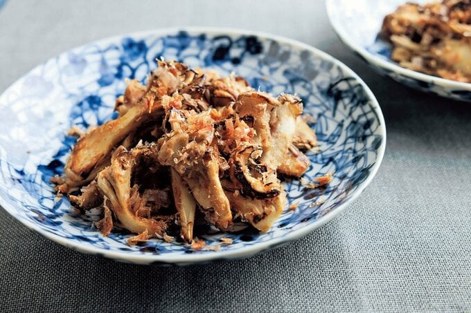 焼きマイタケの土佐和え