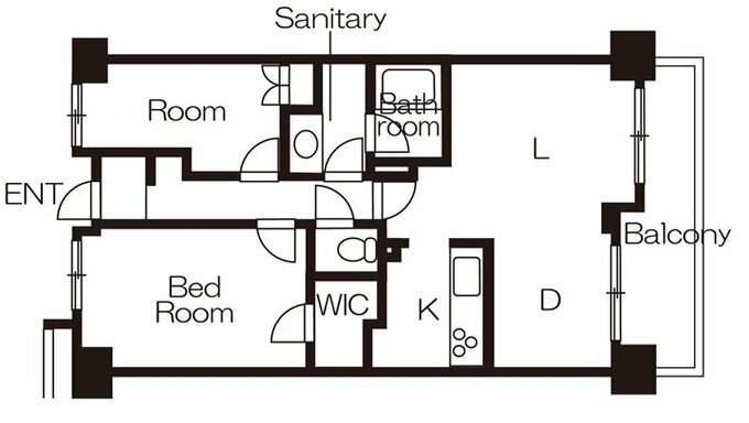 リノベーション前の間取り図