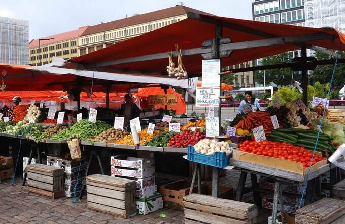 ヘルシンキのマーケット