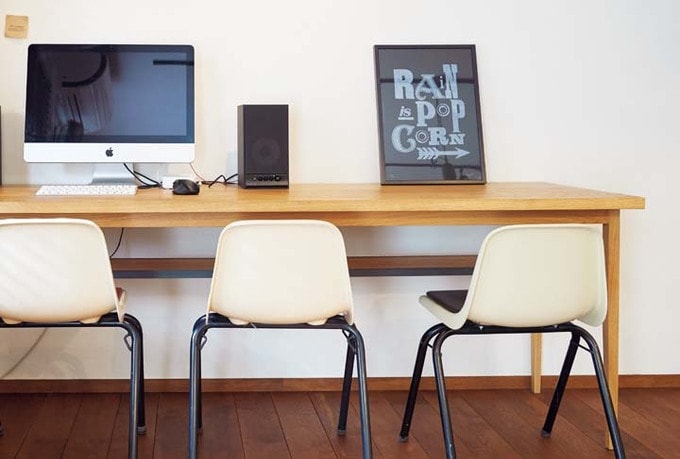 LDKに設けたスタディコーナー