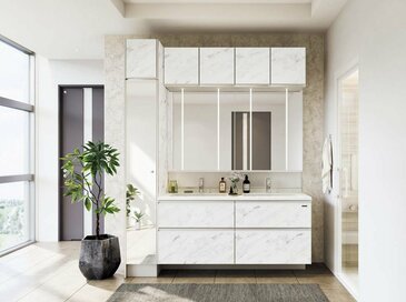 最新、洗面化粧台カタログ！玄関先に設置できるコンパクトな商品も