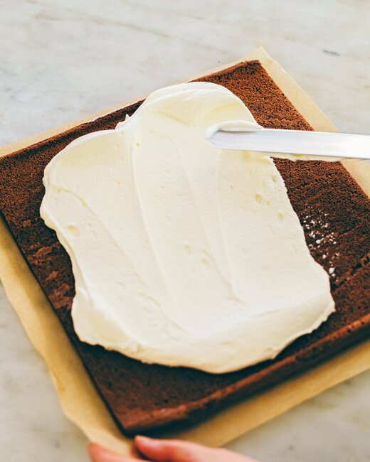 ストライプケーキの作業工程