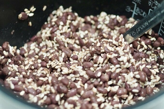 炊飯器に入れる