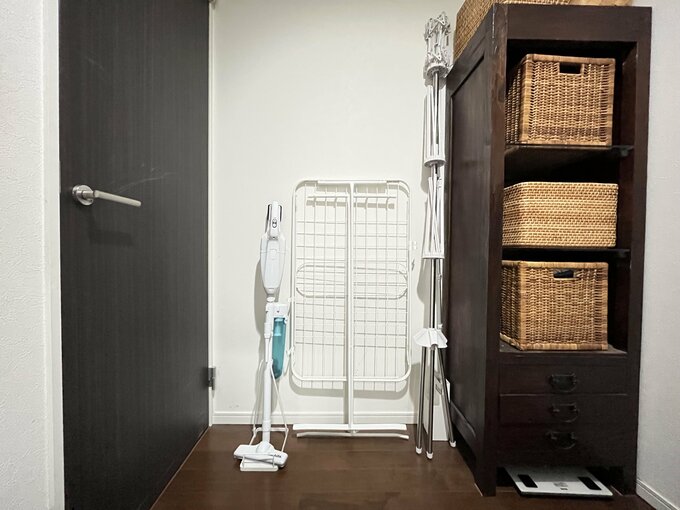 使用頻度の低いものも収納を確保