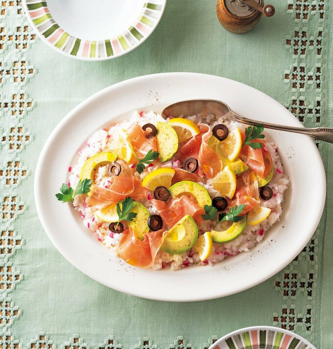 生ハムとアボカドの洋風ちらし