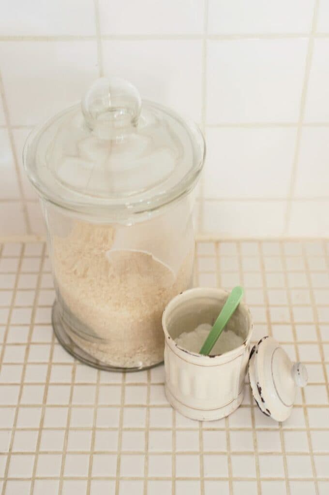 布バッグやバケツを使えば、残量がわかって使い忘れなし