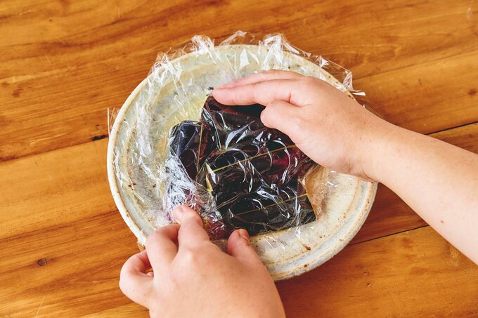 レンチンナスの調理過程