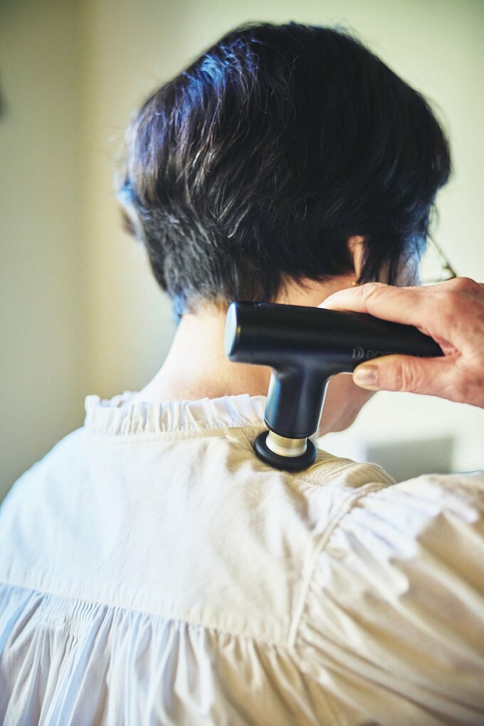 エクサガンを使用する女性