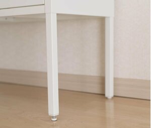 引き出し式の棚は前面を少しあげておく