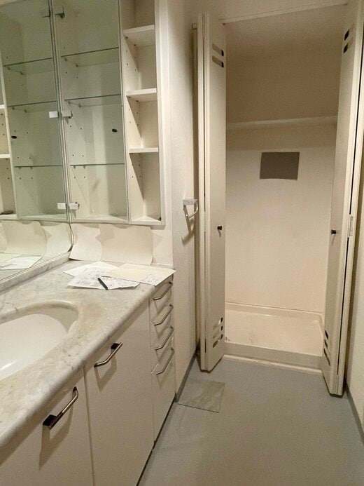 リノベ前の洗面脱衣所