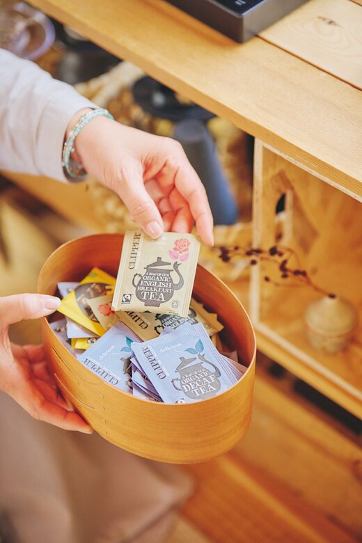 ケースに入れられた紅茶