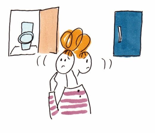 トイレと玄関で悩む人