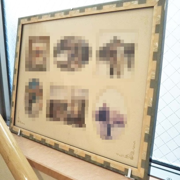 フォトフレームの滑り落ちを防ぐ