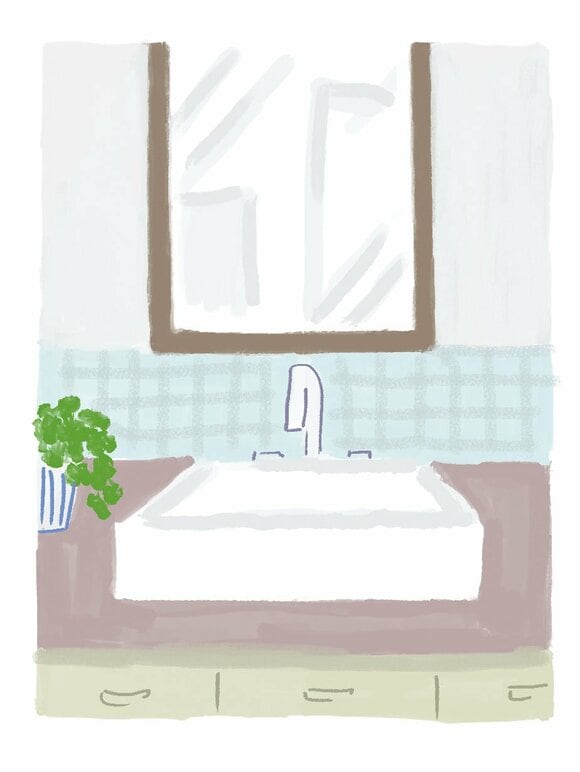 イラスト洗面台