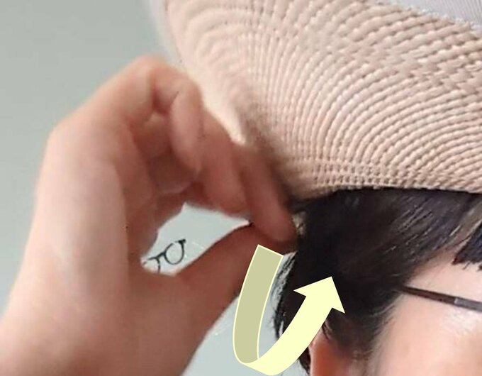 かぶり方ステップ３