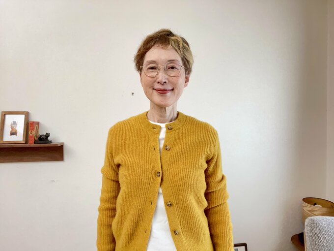 ストールを巻く前