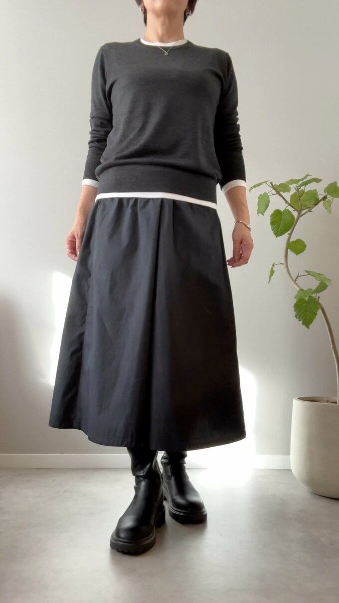 白ラインでメリハリを作る