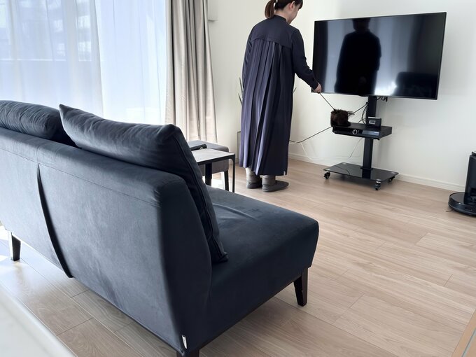 新居は48平米。大型家具があった時は選べなかった広さです