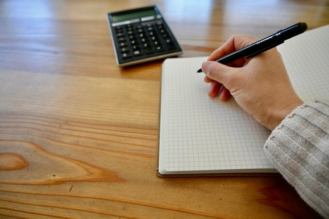 家計簿代わりのノート