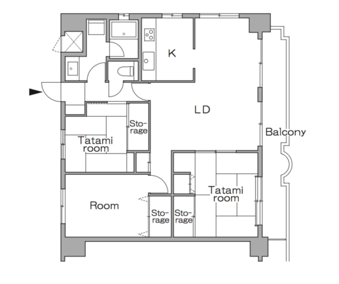 リノベーション前の間取り図