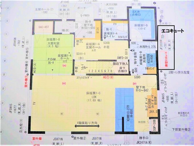 エコキュートを設置した場所