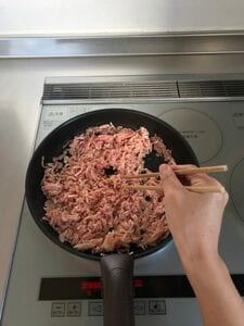 短い菜箸が使いやすい