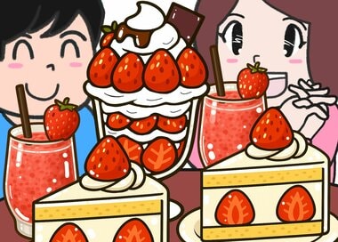 ＜間違い探し＞イチゴスイーツにうっとり…どこが違う？2つの絵から見つける5つの間違い