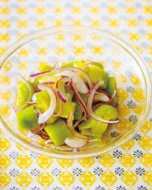 蒸しナスとタマネギのマリネ