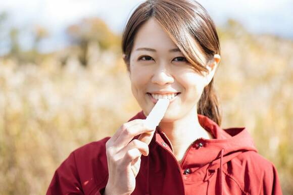 初めててん菜を見る吉田さん