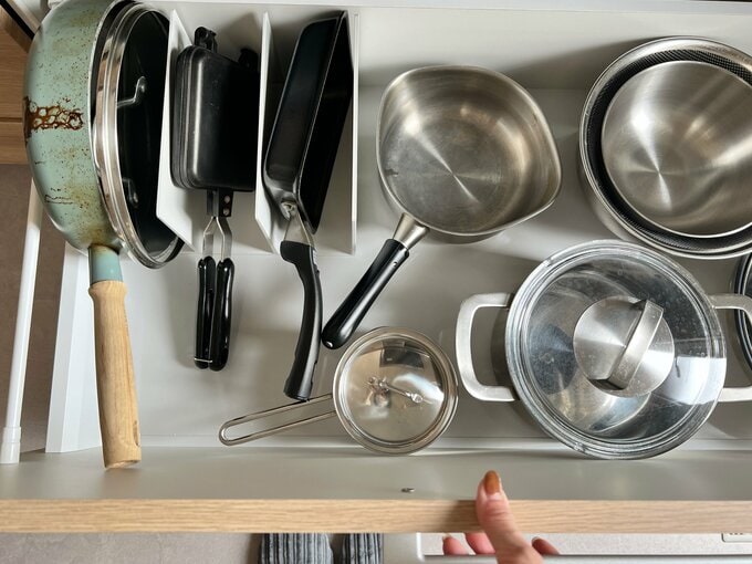 調理器具の入った引き出し