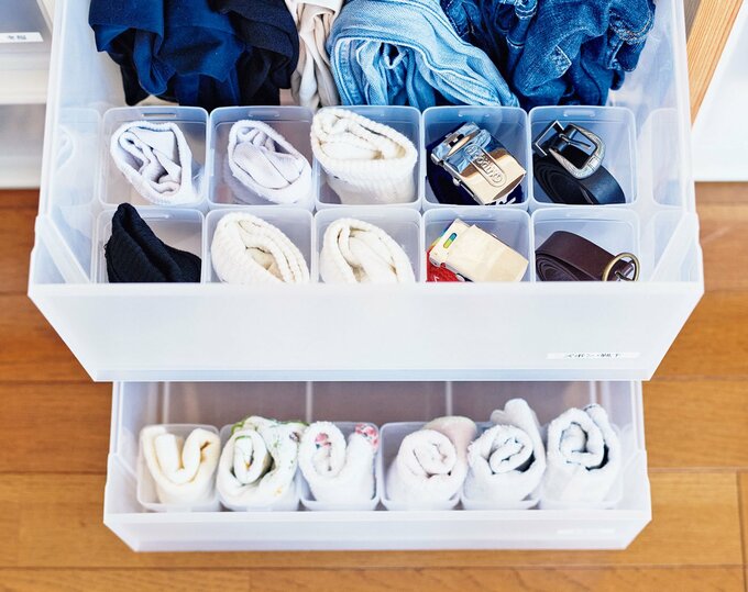 クローゼットの引き出し