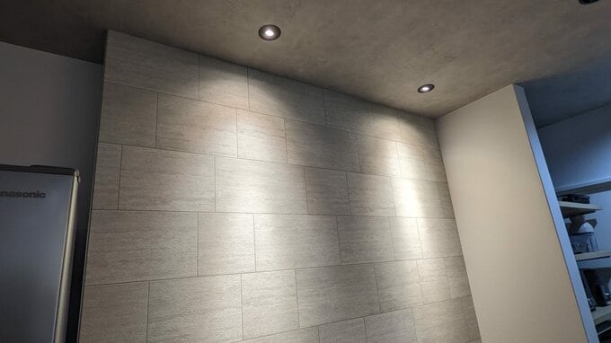 キッチンのダウンライト