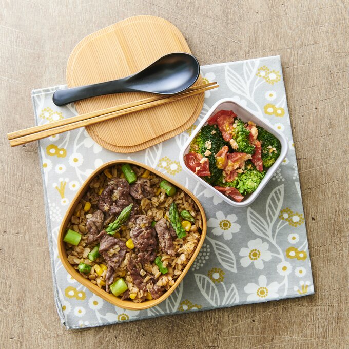 オートミール焼き肉ライス