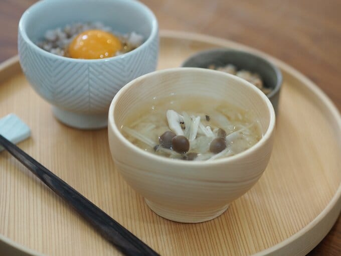 お味噌汁は前夜につくっておく