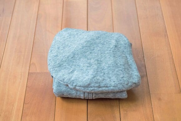 パーカをコンパクトに