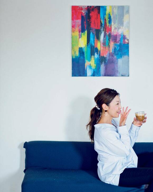 絵画をレンタルした様子