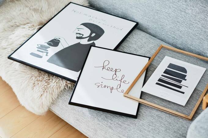 モノトーンの絵