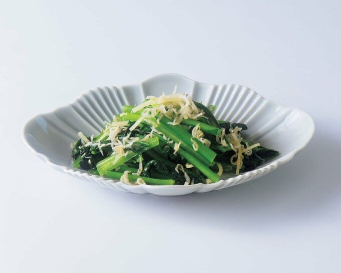 コマツナのショウガ炒め