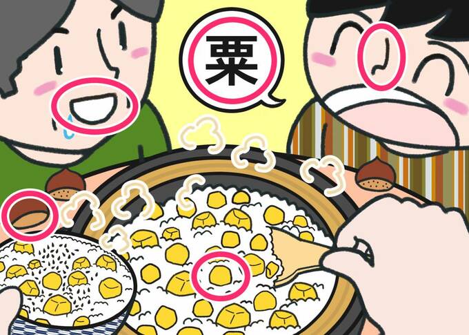 栗ご飯間違い探し答え